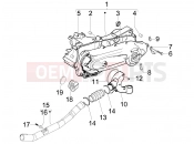 Crankcase cover - Crankcase cooling - Derbi Boulevard 100 4T 2010