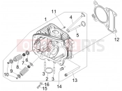 Head unit - Valve - Derbi Boulevard 100 4T 2010