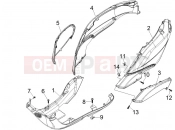 Side cover - Spoiler - Derbi Boulevard 100 4T 2010