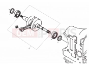 DERBI Boulevard 50 2T Drive shaft