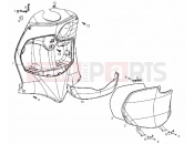derbi Boulevard 50 2T Internal shield