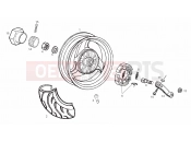 Rear wheel - Derbi GP 50 2003