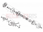 Variator assembly - Derbi GP 50 2003