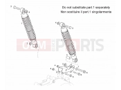 DERBI Rambla 300 Rear shock absorber