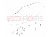 DERBI Rambla 300 Saddle unit