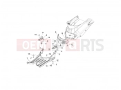 Central cover - Footrests - Derbi Sonar 125 2011