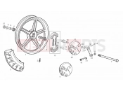 derbi Variant Start-Courier 50 Front wheel