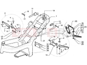 Chassis-Central stand - Gilera DNA 180