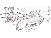 Crankcase cover - Crankcase cooling - Gilera DNA 50 2006