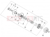 Driven pulley - Gilera DNA 50 2006