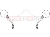 Driving mirror/s - Gilera DNA 50 2006