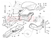 Helmet huosing - Undersaddle - Gilera DNA 50 2006