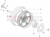 Rear wheel - Gilera DNA 50 2006