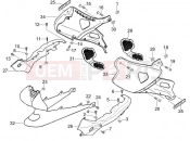Side cover - Spoiler - Gilera DNA 50 2006