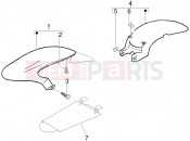 Wheel huosing - Mudguard - Gilera DNA 50 2006