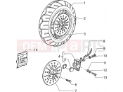 GILERA Easy Moving Front wheel - Caliper