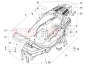 gilera 2008 Fuoco 500 Helmet huosing - Undersaddle