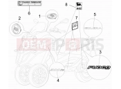 gilera 2008 Fuoco 500 Plates - Emblems