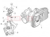 gilera 2009 Fuoco 500 Throttle body - Injector - Induction joint