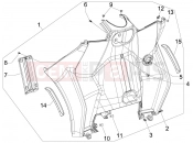GILERA Fuoco 500 Front glove-box - Knee-guard panel