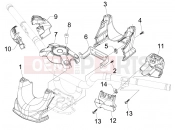gilera 2012 Fuoco 500 kormány burkolat