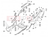 gilera 2012 Fuoco 500 Side cover - Spoiler