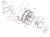 Rear wheel - Gilera Fuoco 500 LT 2013