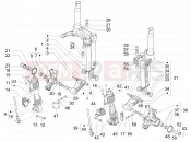 Fork's components (Mingxing) - Gilera Fuoco 500 LT 2014