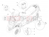 Remote control switches - Battery - Horn - Gilera Fuoco 500 LT 2014