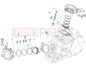 gilera 2010 GP 800 Cylinder-piston-wrist pin unit