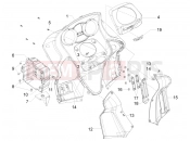 GILERA GP 800 Front glove-box - Knee-guard panel
