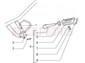 gilera GSM Passenger footrest