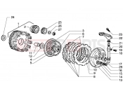 Clutch unit - Gilera H@k M.Y. 2001
