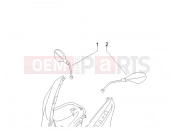 Driving mirror/s - Gilera Nexus 125 2007