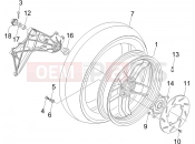 Rear wheel - Gilera Nexus 125 2007