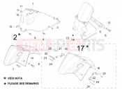 Wheel huosing - Mudguard - Gilera Nexus 125 2007