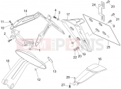 gilera 2006 Nexus 250 Rear cover - Splash guard