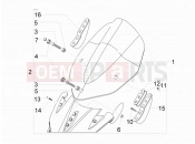 gilera 2006 Nexus 250 Windshield - Glass