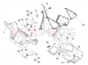kormány burkolat - Gilera Nexus 250 2007