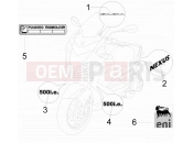 gilera 2009 Nexus 500 Plates - Emblems