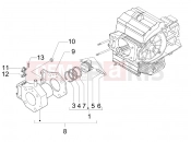 gilera 2011 Nexus 500 Cylinder-piston-wrist pin unit
