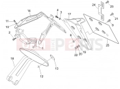 gilera 2011 Nexus 500 Rear cover - Splash guard