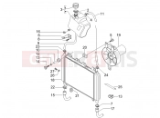 Cooling system - Gilera Nexus 500 SP 2007