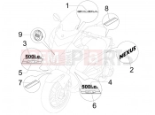 Plates - Emblems - Gilera Nexus 500 SP 2007