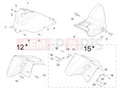 Wheel huosing - Mudguard - Gilera Nexus 500 SP 2007