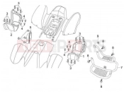 gilera 2010 Oregon 250 Central cover - Footrests