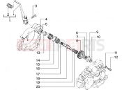 gilera RK 50 Starting shaft