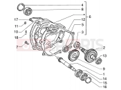 GILERA Runner 125 VX 4T Rear wheel shaft
