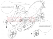 gilera 2009 Runner 50 ST Pure Jet Plates - Emblems