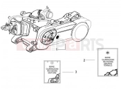 Engine, assembly - Gilera Runner 50 Pure Jet 2007